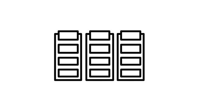 Clipboard List Icon Set, Checklist, Task Management, Survey, Document, Data Entry