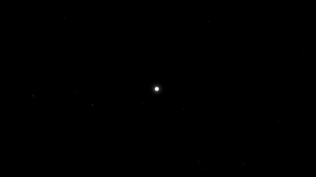 Alpha centaury system and sun 4k. 3d animation