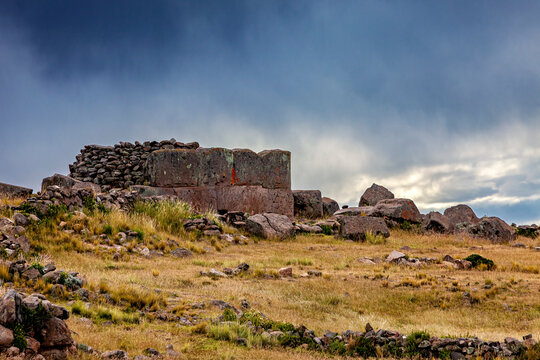 The chullpas of Sillustani near Puno, Peru