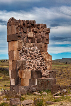 The chullpas of Sillustani near Puno, Peru