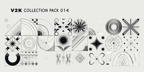 Obraz premium Abstract geometric designs from the v2k collection pack 014 presented