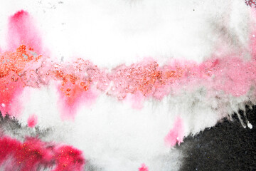 Fototapeta premium Black and Red ink pencil background with abstract lines and swirls and splatters creative monochrome