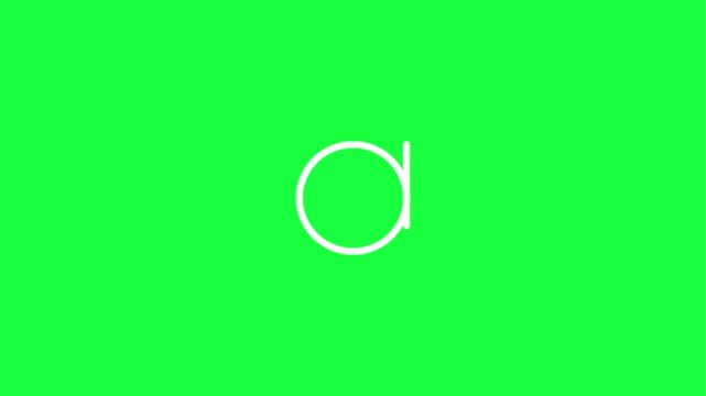 Stunning green screen with modern white logo animation