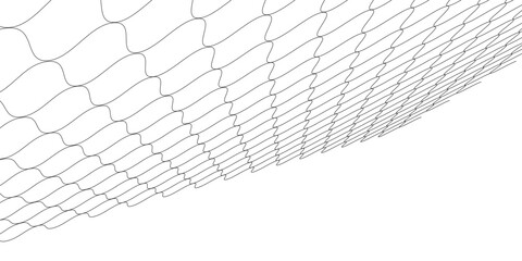 Pola jaringan melengkung. Desain mulus untuk pakaian olahraga atau peralatan seperti gol sepak bola, jaring bola voli, keranjang basket, jaring hoki, dan perlengkapan atletik bagian 3 © romantika