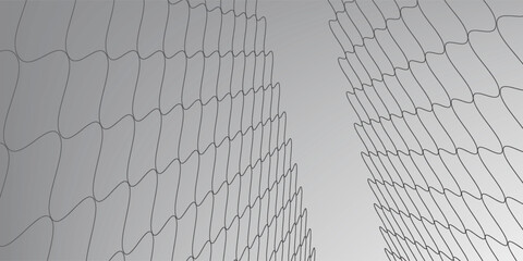 Pola jaringan melengkung. Desain mulus untuk pakaian olahraga atau peralatan seperti gol sepak bola, jaring bola voli, keranjang basket, jaring hoki, dan perlengkapan atletik bagian 3 © romantika