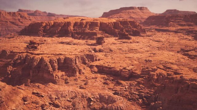 Vast canyon view, Massive arid canyon highlighting layered geological structures and scenic cliffs suitable for tourism imagery and educational references