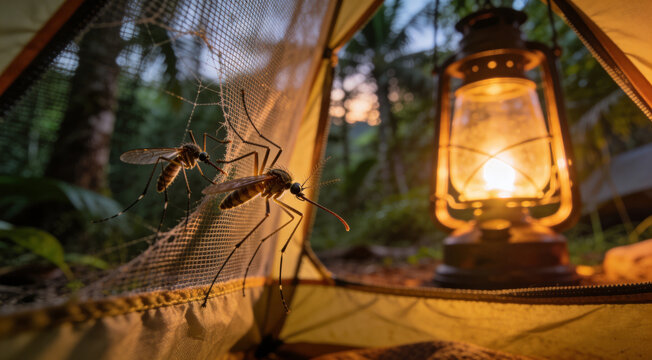 Mosquitoes are a nuisance in nature