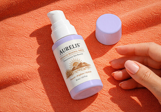 Cosmetic Serum Bottle Mockup
