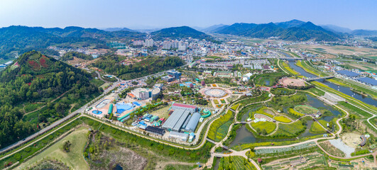 Fototapeta premium 전남 함평군 함평엑스포공원의 봄 풍경
