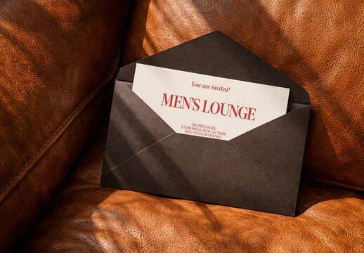 Sophisticated Envelope Mockup