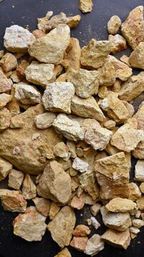 Side View of Multani Mitti (Fuller&rsquo;s Earth) Rotating on Black Background &ndash; Beauty And Skincare Rotating Footage