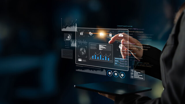 Data dashboard and analytics system supports business, analytics, and data insights through centralized charts, statistics, and monitoring interface Latch