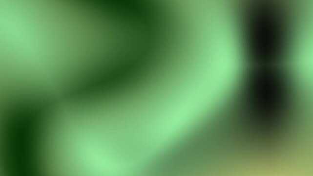 Abstract smooth green and yellow gradient background with soft light and dark waves, fluid motion texture for modern design projects
