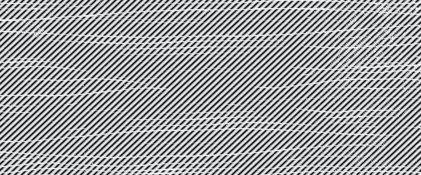 Narrow black-white vertical lines. Symmetric geometric ornament. Striped seamless pattern, abstract wallpaper. Digital paper for textile print, page fill. Vector