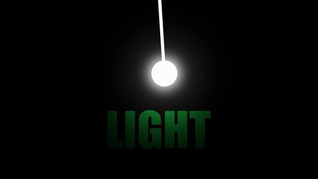 Digital welcome visual with gradient "LIGHT" text, glowing cyan dot, and white laser animation. Gradient Colored "LIGHT" Text with Glowing white Laser Beam welcome.