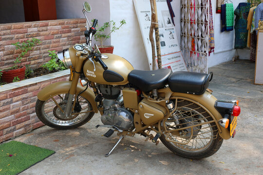 kHAJURAHO INDIA: Royal Enfield was a brand name under which The Enfield Cycle Company Limited of Redditch, Worcestershire[
