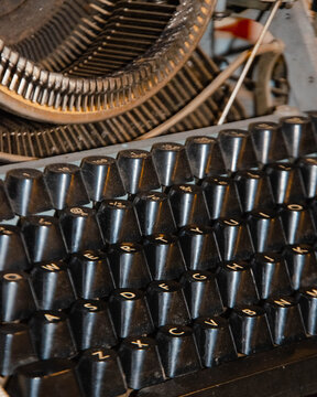 old typewriter keys