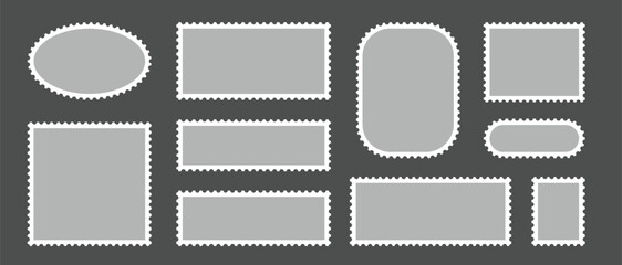 Obraz premium Vintage Decorative Label Frames Set – Retro Badge Borders, Ornamental Frames and Sticker Shapes Vector Collection Isolated on Background
