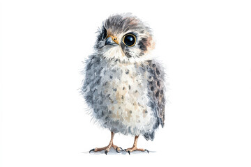 Obraz premium Cute and Fluffy Baby Bird Illustration