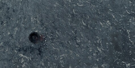 Aerial View of Al Safa Volcanic Field Saudi Arabia Basalt Lava Landscape © Aerial View