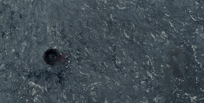 Aerial View of Al Safa Volcanic Field Saudi Arabia Basalt Lava Landscape