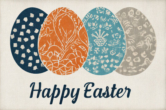 
Happy Easter . Big eggs with texture and designs, but keep it simple and elegant like the faberge eggs. 
