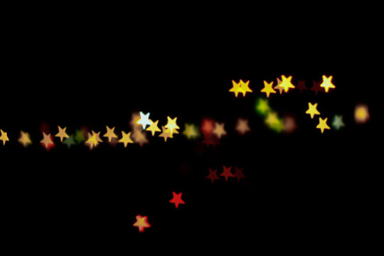 Abstract 5 Stars Bokeh background Abstract 5 Stars Bokeh background colorful shaped 