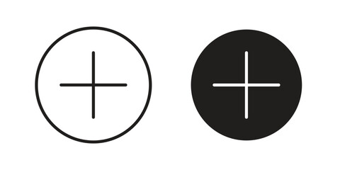 Fototapeta premium Add icon. Simple outline style for web and app. Vector icon