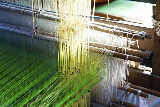 Loom, detail view, India