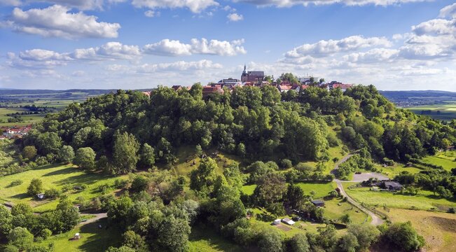 City of Am&ouml;neburg, Old Town on basalt cone, County of Marbug-Biedenkopf, Central Hesse, Hesse, Germany