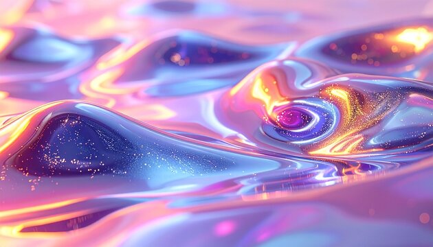 Fl&uuml;ssige Spiegeloberfl&auml;che