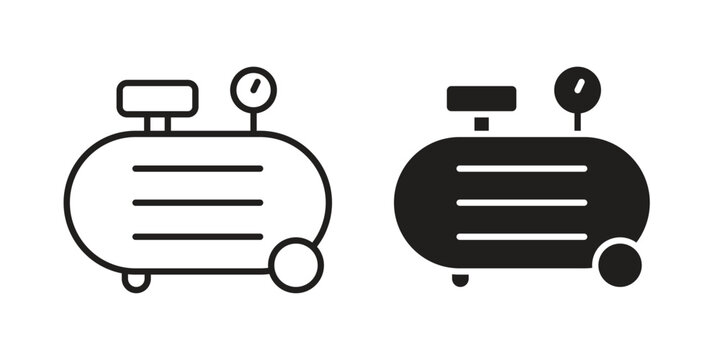 Compressor icon. Simple outline style for web and app. Vector icon