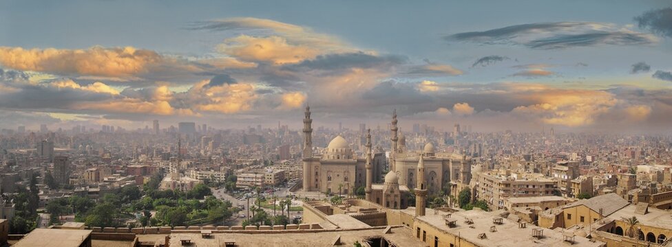 Cairo with Al-Azhar mosque, Cairo, Egypt