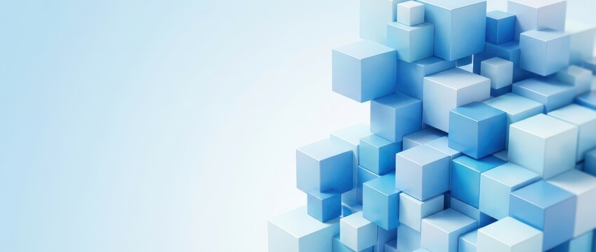 Red to Blue Gradient Geometric Abstract Background with Tech-Inspired Dynamic Futuristic Digital Art