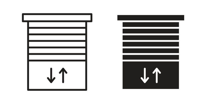 Jalousie icon. Simple outline style for web and app. Vector icon