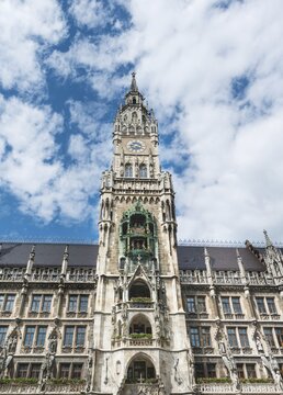 The New Town Hall on Marienplatz, Munich, Upper Bavaria, Bavaria, Germany