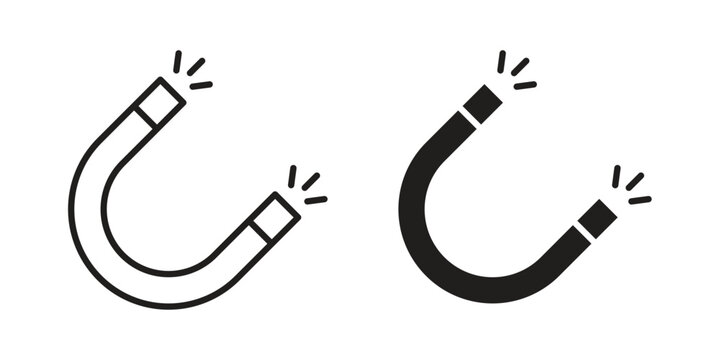 Magnet icon. Simple outline style for web and app. Vector icon