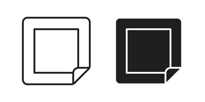Nicotine patch icon. Simple outline style for web and app. Vector icon