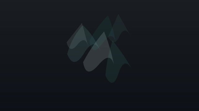 Abstract Mountain Peak Icon Set