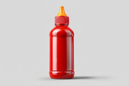 plastic squeezable bottle of hot sauce
