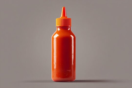 plastic squeezable bottle of hot sauce