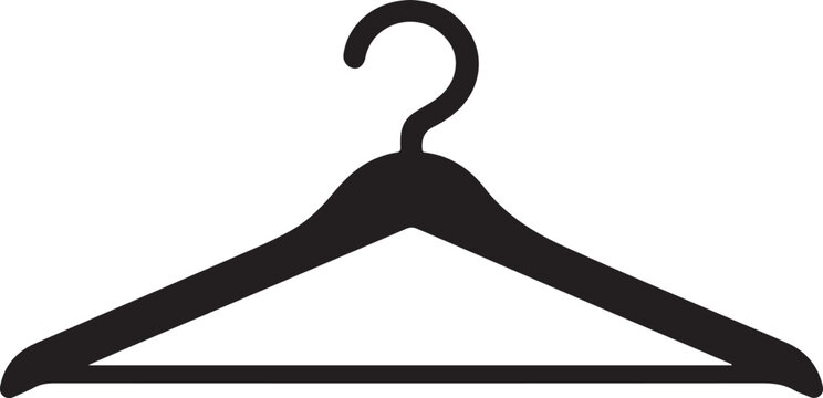 Hanger silhouette vector icon