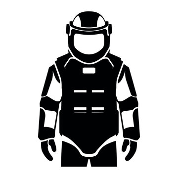 Bomb disposal suit protective gear.