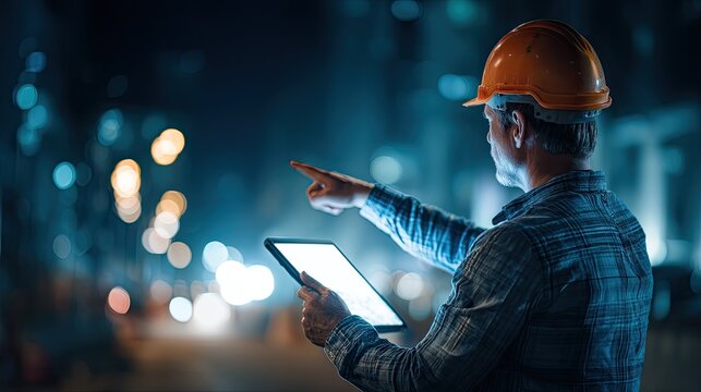 Confident Civil Engineer Supervising Infrastructure Development