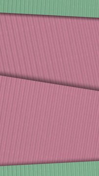 Pink and Green Corrugated Paper Layers Background image