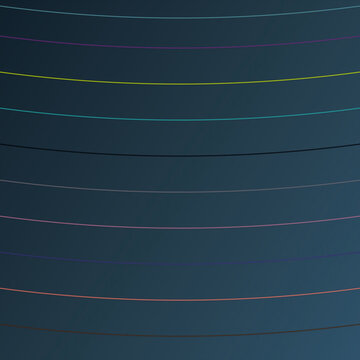 Abstract background with parallel colorful lines on a dark gradient