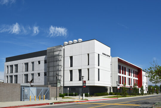 SANTA ANA, CALIFORNIA - 22 MAR 2026: The Science Center building on the campus of Santa Ana College, SAC, a community college in Orange County.
