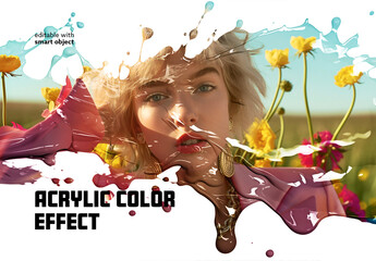 Acrylic Color Photo Effect