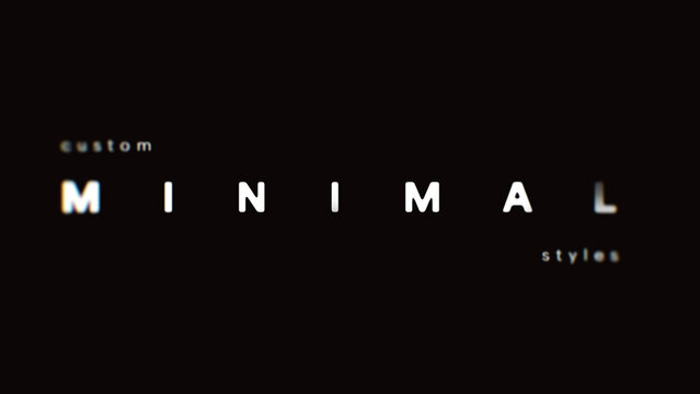 Stylish Minimal Title Pack