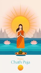 Obraz premium vector illustration for happy makar sanwa.
